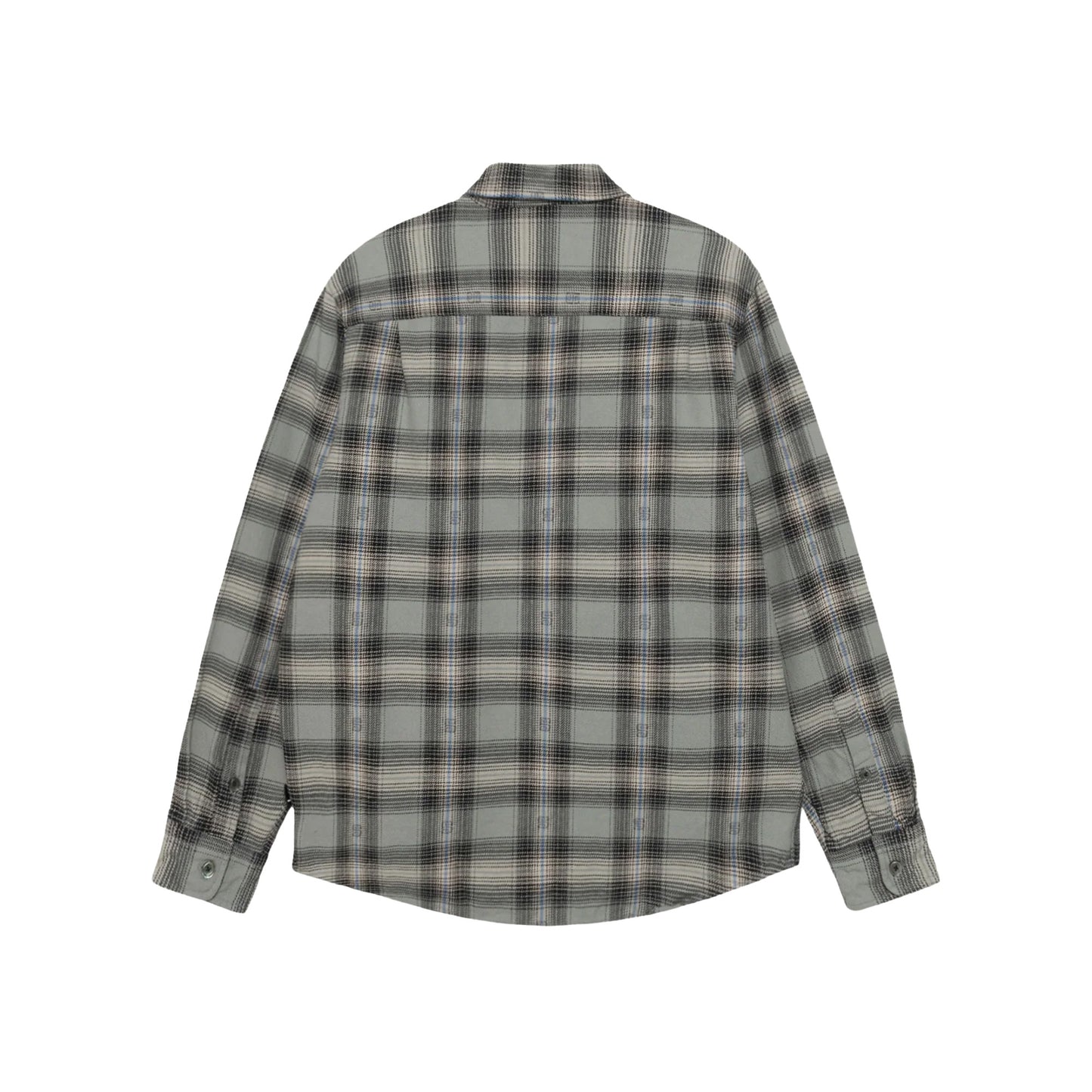 Motif Plaid Shirt, Grey