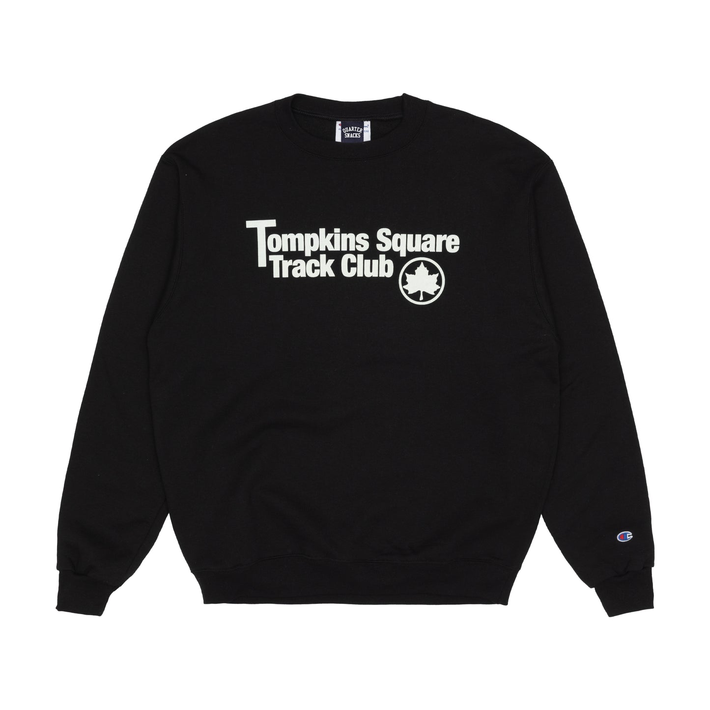 Track Club Champion Crewneck, Black