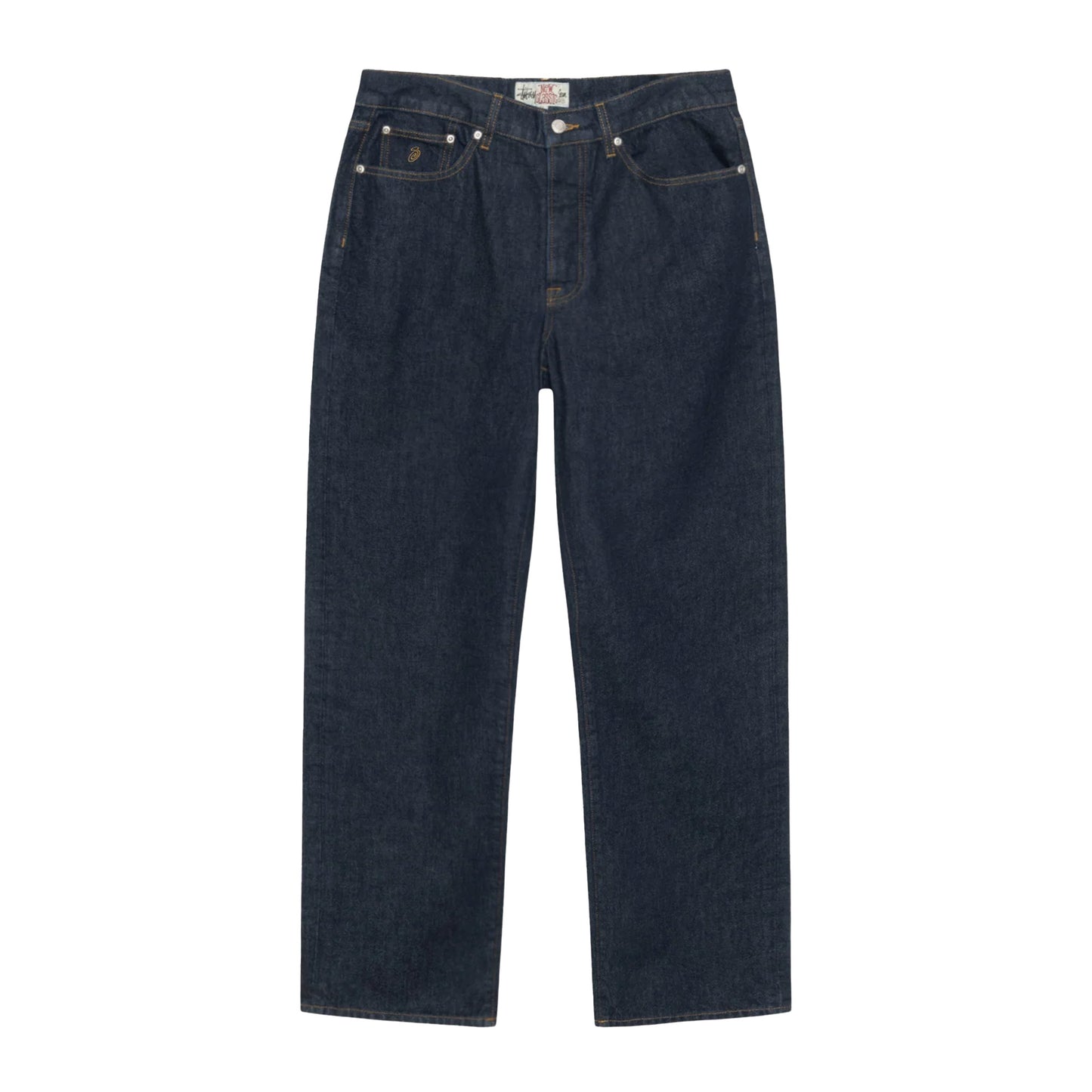 Relaxed Denim Jeans, Rinsed Indigo
