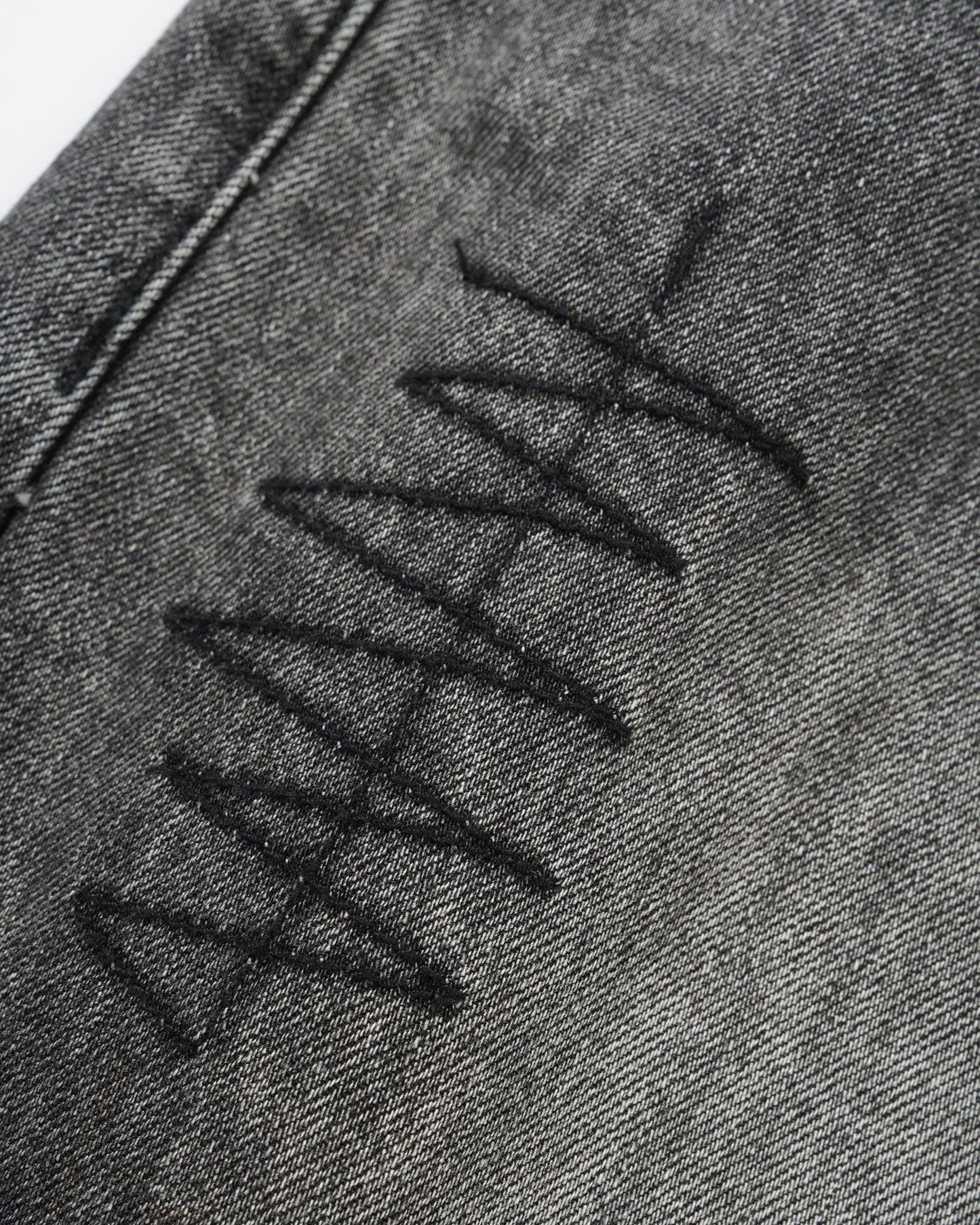 Stitch Denim Jeans, Distressed Grey