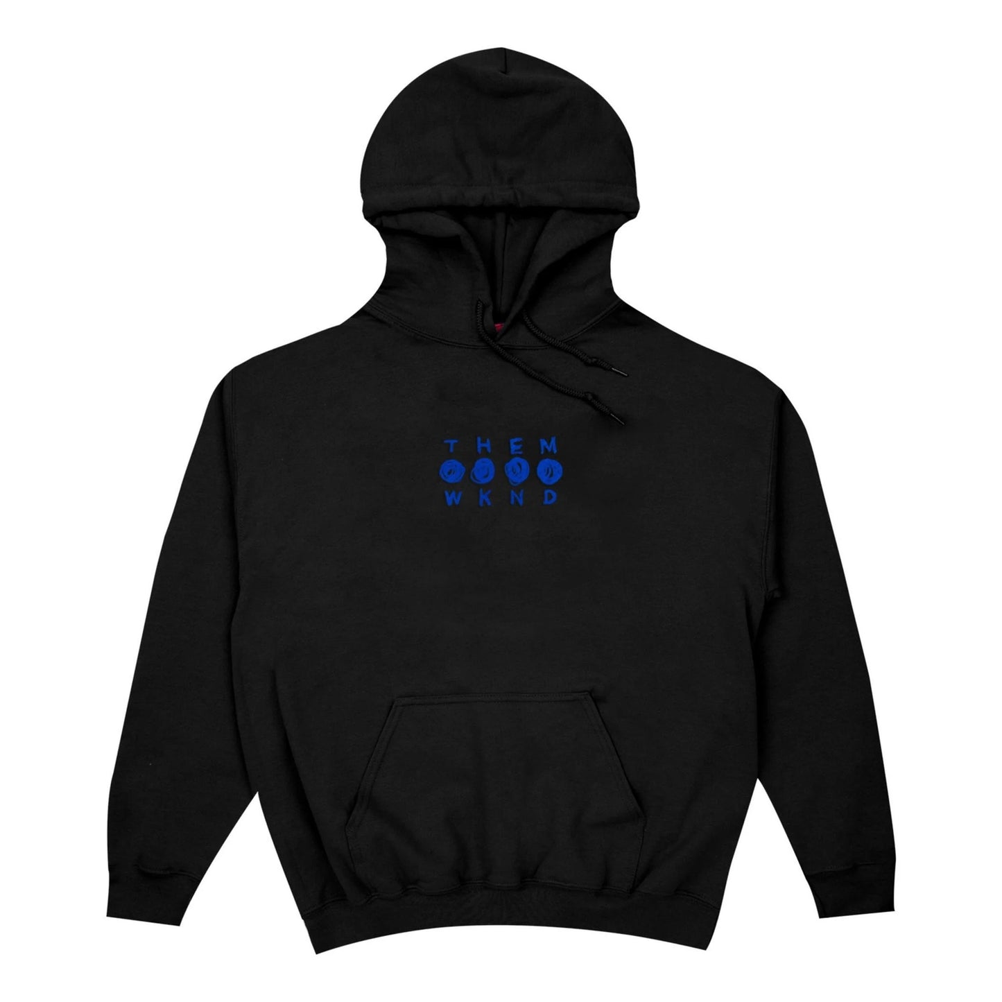 WKND X THEM Logo Hood, Black