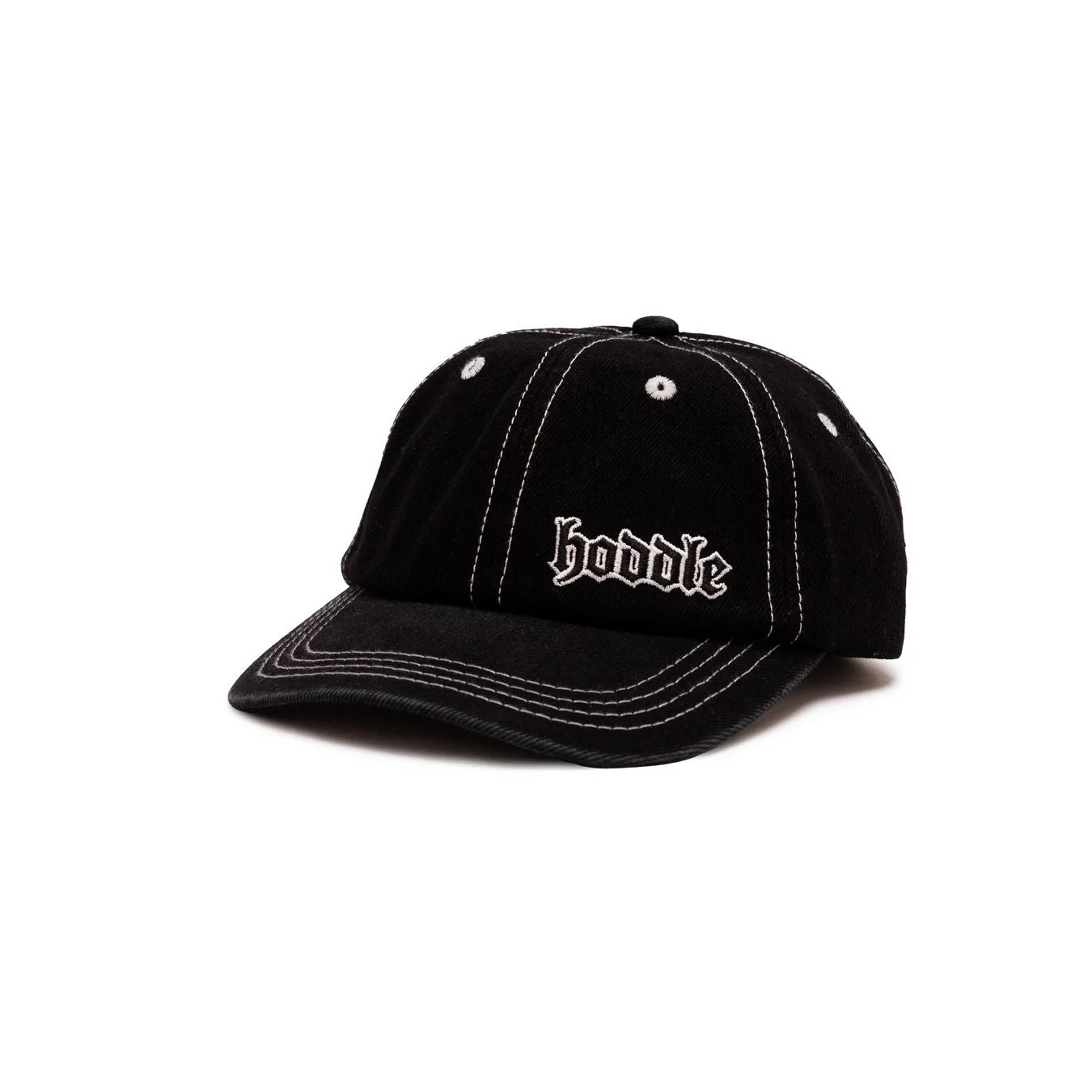 Logo Denim Cap, Black Wash
