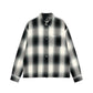 Loose Weave Plaid Shirt, Grey