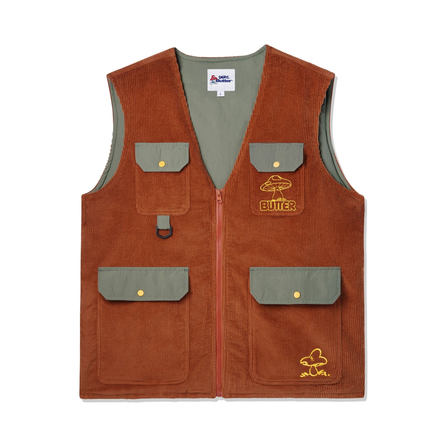 Forage Corduroy Vest, Rust