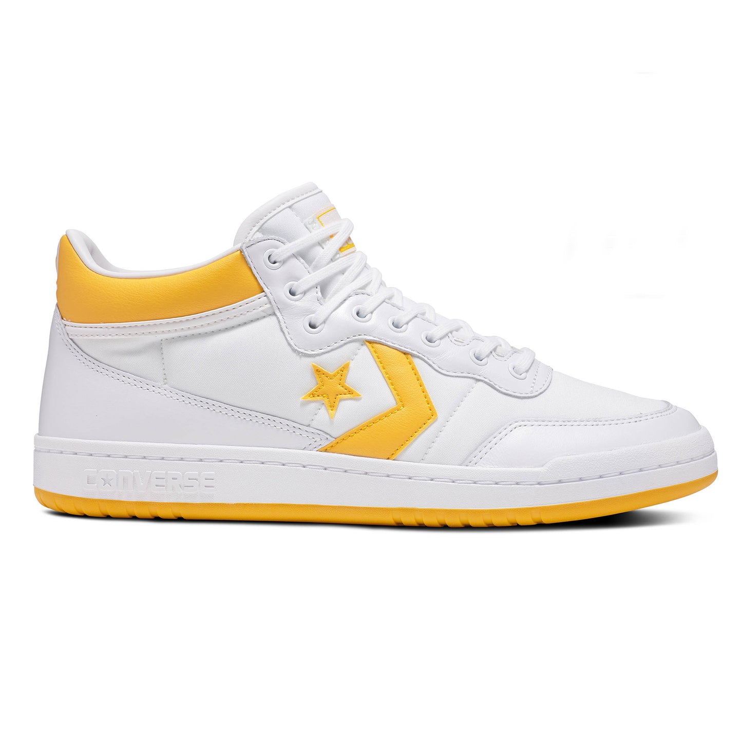 Fastbreak Pro Mid, White/Light Yellow