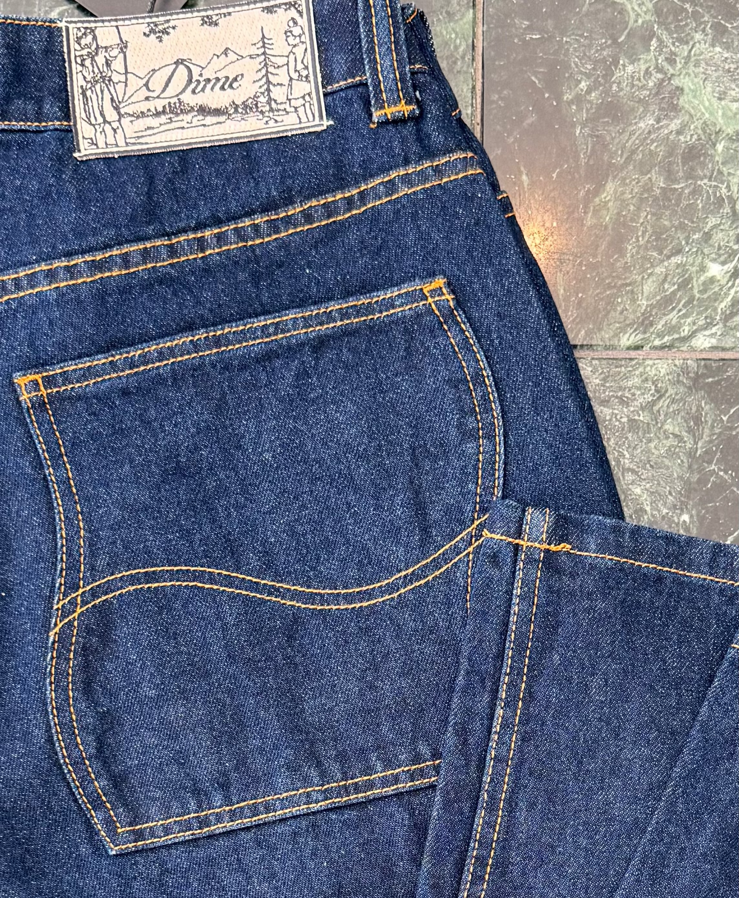 Relaxed Denim Pants, Indigo