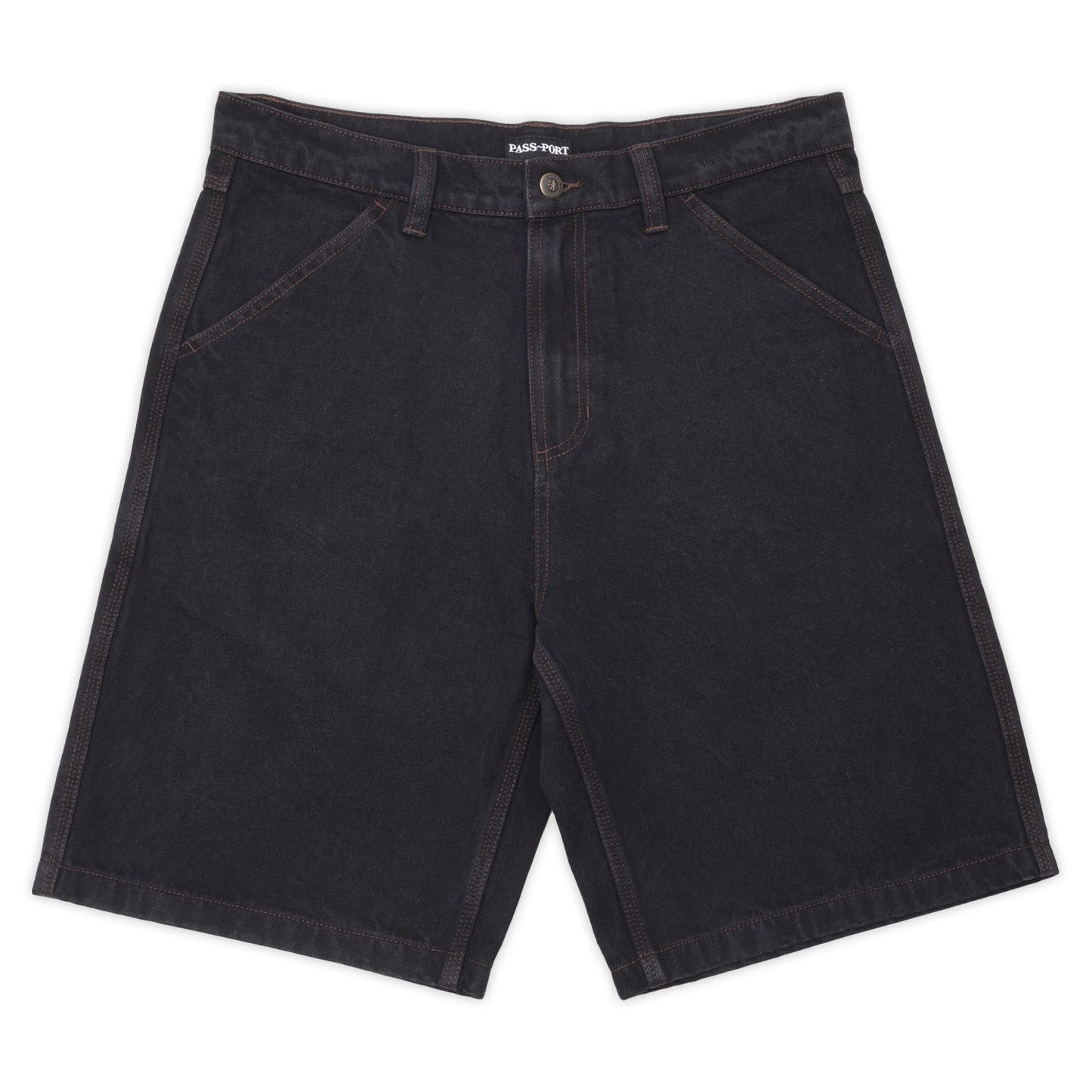 Workers Club Jean Short, Washed Black