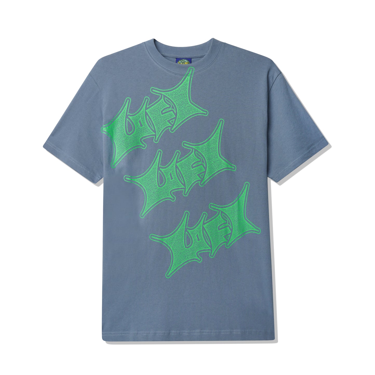 Static Tee, Slate Blue