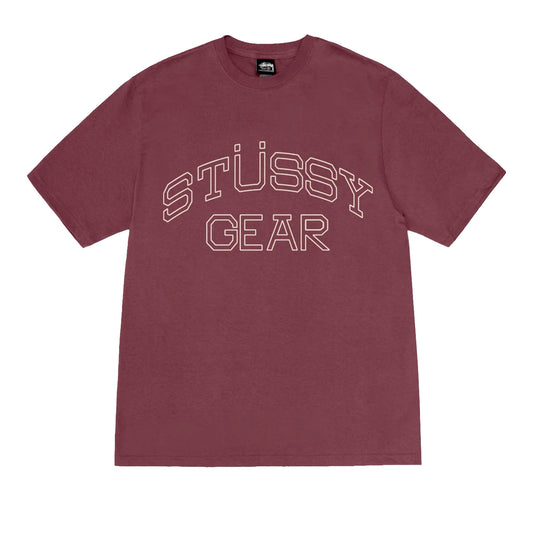 Stussy Gear Tee, Oxblood