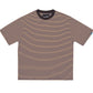 Stripe Tee, Brown/Navy