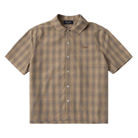 Plaid Button Up Shirt, Brown