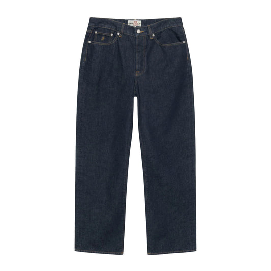 Relaxed Denim Jeans, Rinsed Indigo