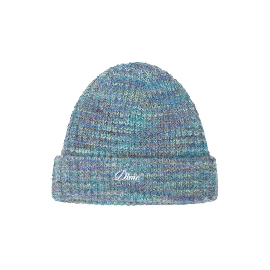 Fuzzy Fold Beanie, Blue Multi